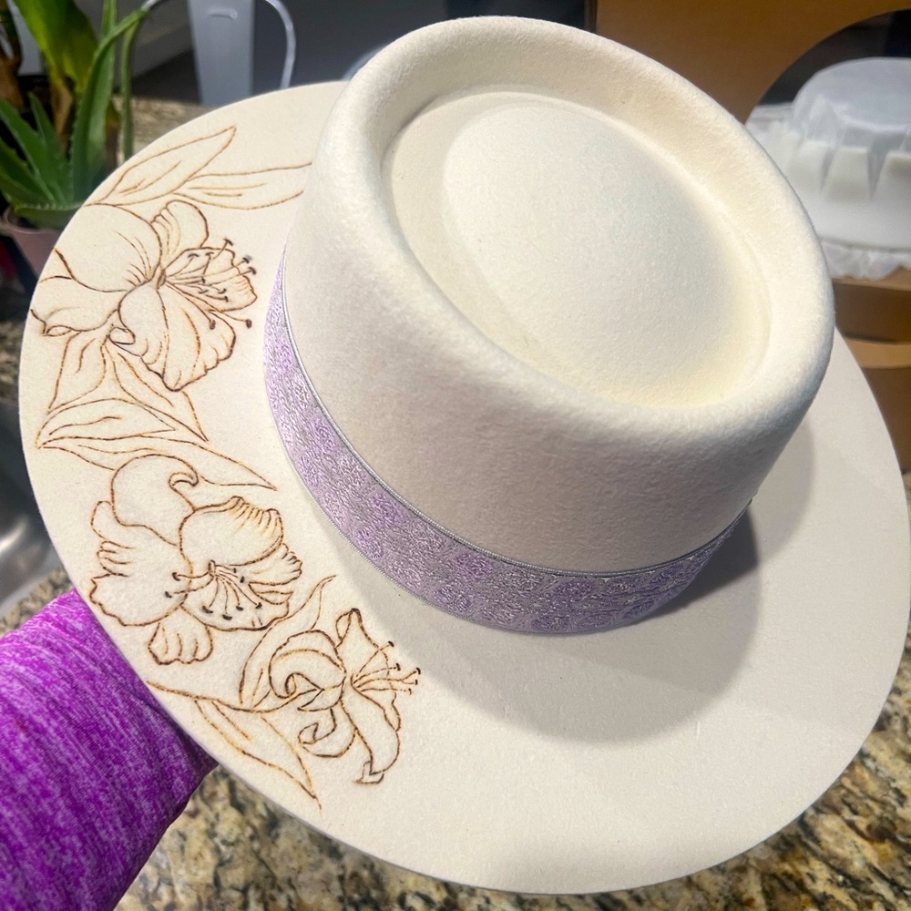LOC Custom Burned Lily Hat - Picture 2 of 13